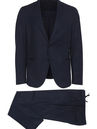 Тёмно-синий костюм BOSS: фото - Invogue